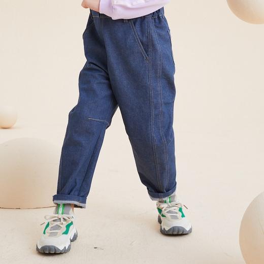 谜底童装21秋新款长款背带裤可爱舒适儿童休闲背带裤213KK2209 商品图1