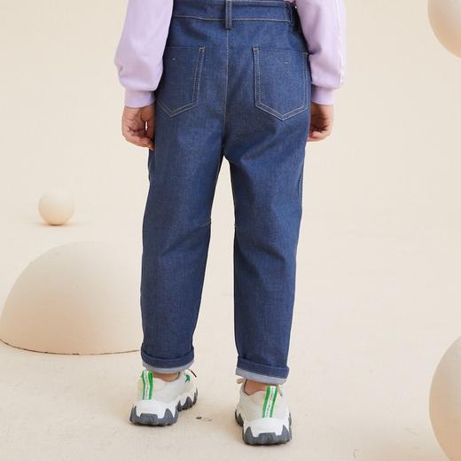 谜底童装21秋新款长款背带裤可爱舒适儿童休闲背带裤213KK2209 商品图2