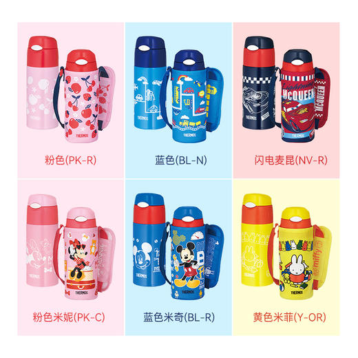 日本膳魔师Thermos 2021新款儿童保温保冷保温杯带吸管400ml FHL-402 商品图1