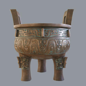 宇达青铜创意艺术品《九龙宝鼎T#》鼎摆件 高120cm