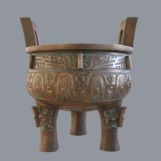 宇达青铜创意艺术品《九龙宝鼎T#》鼎摆件 高120cm 商品图0