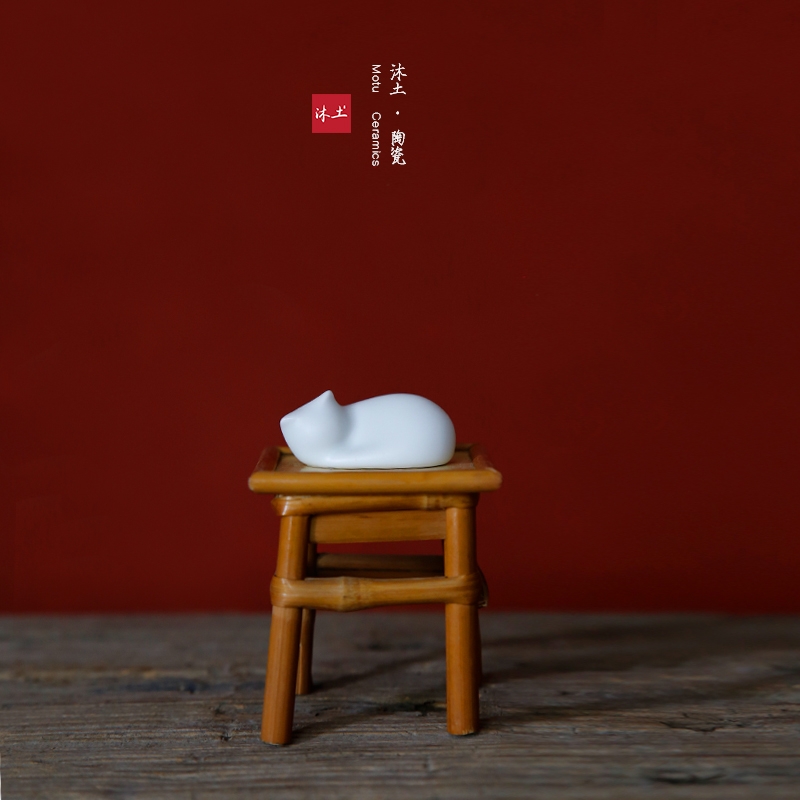 原创轻奢萌猫“梦”系列陶瓷礼物摆件【下单赠价值29.9元炫彩杯】