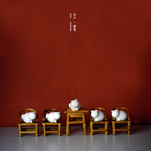 原创经典“外婆家的猫”系列陶瓷摆件礼物【下单赠价值29.9元炫彩杯】 商品图1