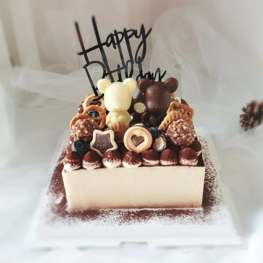 【熊熊提拉米苏2】进口慕斯奶油蛋糕-热卖款叮当CAKE生日蛋糕 商品图0