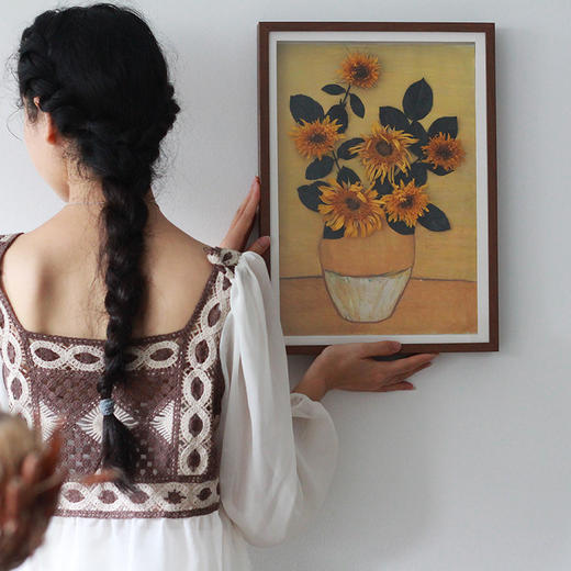 押花相框-梵高向日葵 商品图0