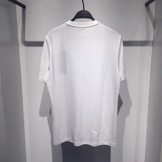 B1DAB3115太平鸟白色T恤2021秋季男装新款宽松全棉休闲青年体恤潮 商品图3