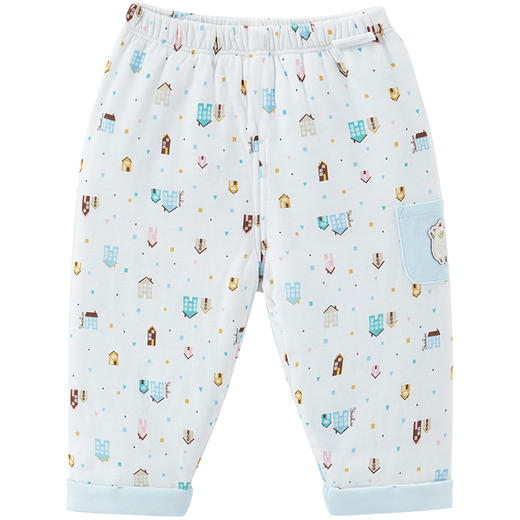 英氏婴儿保暖裤子宝宝夹棉居家服秋冬新款YZJHJ31012A 商品图7