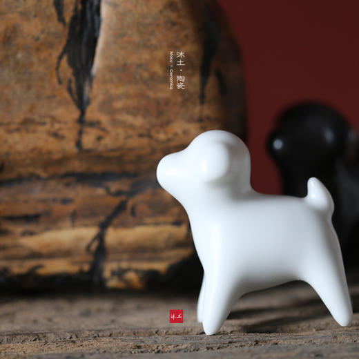 原创经典“古宁”狗系列陶瓷摆件礼物【下单赠价值29.9元炫彩杯】 商品图1