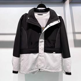 PEACE拼色冲锋衣夹克时尚休闲男外套潮B1BCB3104