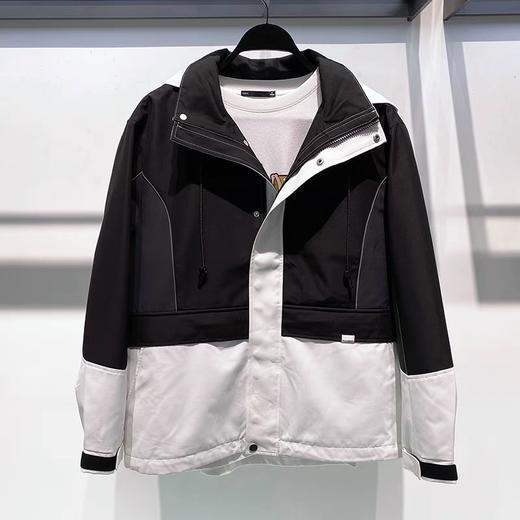 PEACE拼色冲锋衣夹克时尚休闲男外套潮B1BCB3104 商品图0