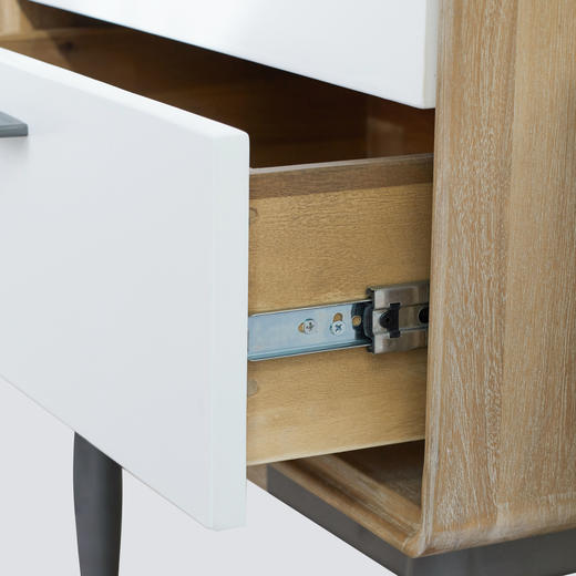 NS家居nsfurniture进口实木玻璃书柜/置物柜/展示柜NSCB-ALB WHT L03-100/60 商品图7