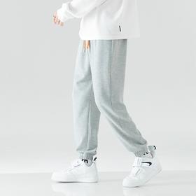 【服饰鞋包】灰色运动裤男秋季新款宽松束脚九分裤卫裤学生潮流春秋休闲裤子男