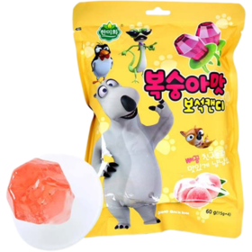 韩美禾 桃味宝石戒指糖15g*4  