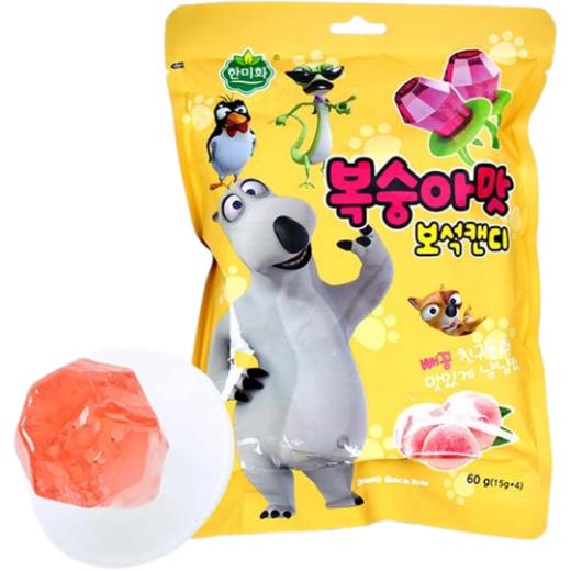 韩美禾 桃味宝石戒指糖15g*4   商品图0