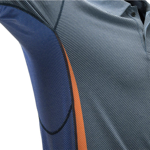 意大利BERETTA  透气速干短袖Polo衫 男士运动休闲灰色 商品图2