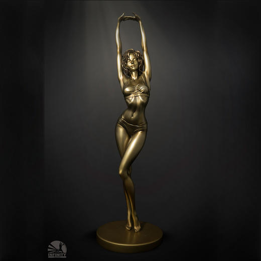 【现货发售】开天工作室×罗其胜雕像《小雅集•早安少女》艺术品雕塑摆件手办 商品图3