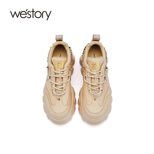 westory2021秋季新品厚底百搭休闲鞋松糕底时尚女鞋W21CM71651 商品图3