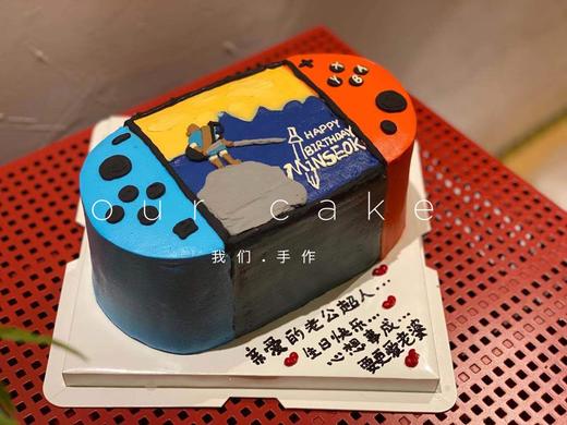 任天堂游戏机马里奥卡通蛋糕（外观色素较重/介意慎拍）-低糖处理无添加 商品图1