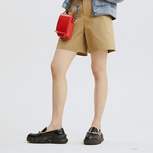 谜底短裤2021秋季新款复古撞色拼接休闲宽松五分裤女213MK1755 商品图2