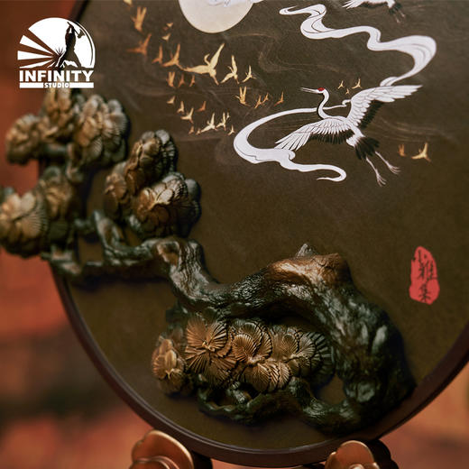 【运费顺丰到付】开天工作室原创 小雅集《鹤姬飞天》艺术品 雕塑雕像 商品图2