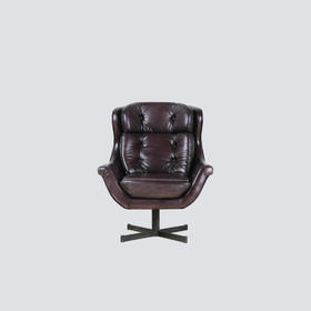 NS家居nsfurniture罗马尼亚进口真皮单人沙发转椅NSAC-John Swivel