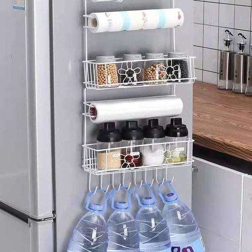 冰箱置物架侧面挂架多层厨房用品多功能家用大全侧壁保鲜膜收纳 商品图8
