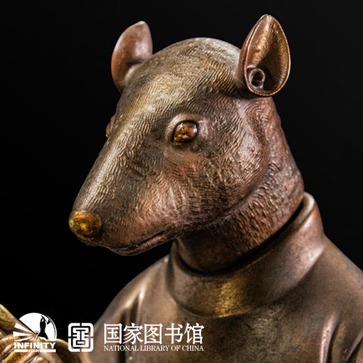 【现货发售 顺丰到付】十二生肖兽首子鼠艺术手办雕像摆件 商品图3