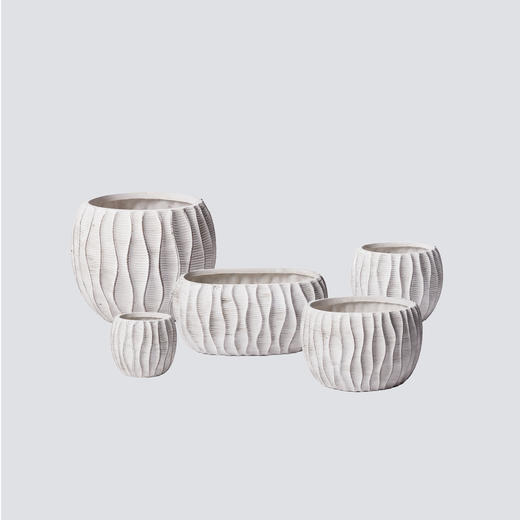 NS家居nsfurniture手工装饰花器NSDE-DM-SHIELDLB*Light Brown-L/S/POT-M 商品图0