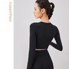卡益套指运动瑜伽服长袖KX03949不可插胸垫 商品缩略图1