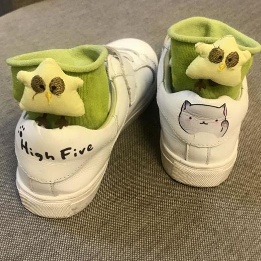 3D动物卡通袜子立体棉袜可爱短袜女士情侣长堆堆袜子卷边青春四季 商品图1