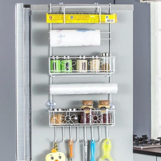 冰箱置物架侧面挂架多层厨房用品多功能家用大全侧壁保鲜膜收纳 商品图2