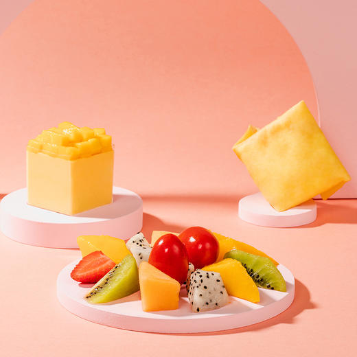 【果缤纷蛋糕盒子】芒果慕斯、芒果班戟、多种鲜果装满盒子（佛山） 商品图3