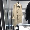 B2BEB3259 太平鸟男装 2021秋翻领卡其色宽松外穿式休闲风衣外套 商品缩略图3