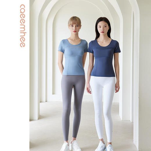 卡益裸感上衣短袖KN03398&长袖KN03598瑜伽服 商品图3