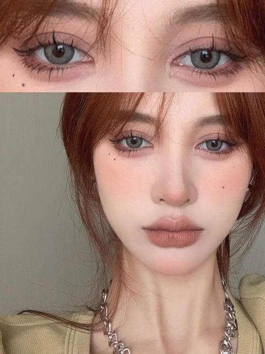 年抛 Lilies Look  甜酷烟熏灰 14.5 着色13.8 混血 商品图4