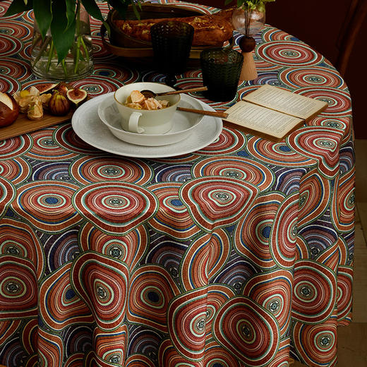 浪漫圆舞曲美式轻奢圆形桌布 商品图1