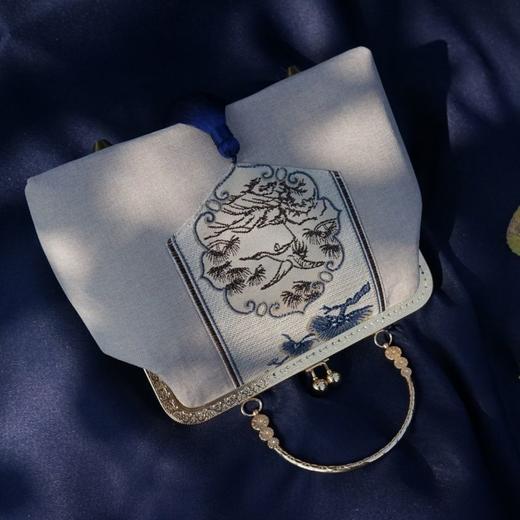 原创新款包包女手工制作斜跨百搭手提包秋冬女包旗袍国风中年布包 商品图5