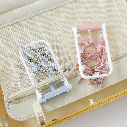 折叠袜子夹宿舍晾衣架成人防风塑料衣架儿童内衣袜子夹多功能夹子 商品图4
