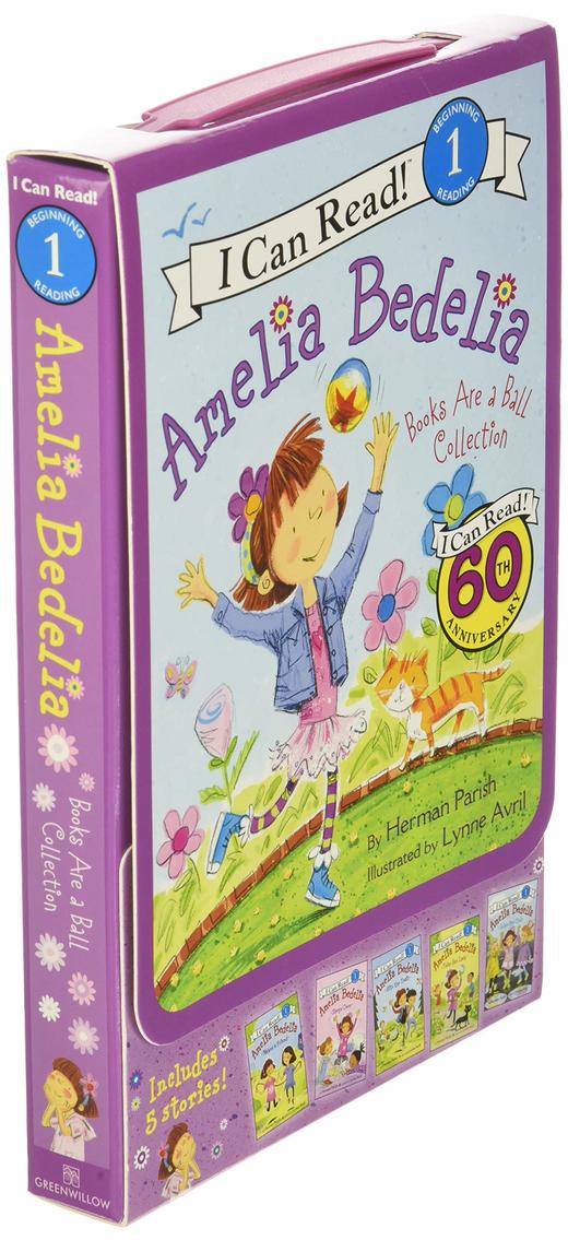 【直播专享·I can read:level 1】Amelia Bedelia Box Set#2: Books Are a Ball，糊涂女佣套装2 适合4-8岁 商品图0