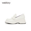 westory2021秋季新款单鞋厚底白色百搭时尚乐福鞋W21CM71681 商品缩略图1