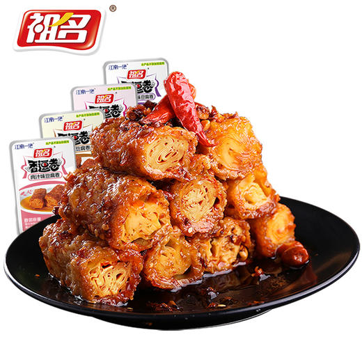 祖名香逗卷豆干网红辣条休闲食品推荐零食小吃豆腐干吃货健康零食 商品图3