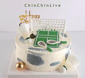 羽毛球氛围蛋糕