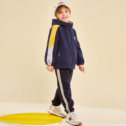 【24年反季特价清仓】龙之涵 亲子款儿童贴边摇粒绒卫裤 中大童早春保暖长裤 A类面料抗静电 商品图14