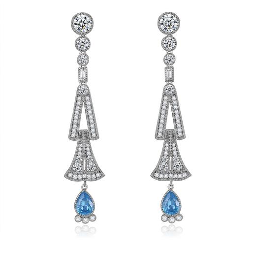 【赵雅芝同款】Rivers似水流年系列｜彼得潘扇形蓝花耳坠 商品图7