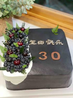 男士黑系奶油蛋糕 下单前请仔细阅读商品详情
