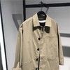 B2BEB3259 太平鸟男装 2021秋翻领卡其色宽松外穿式休闲风衣外套 商品缩略图1