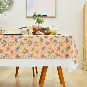 日暮丁香田园复古双层桌布