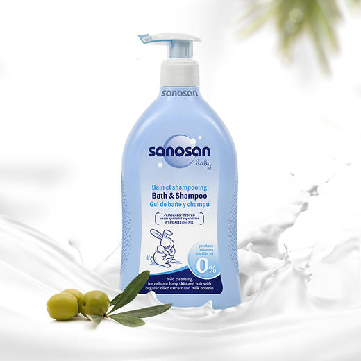 dx 哈罗闪婴儿净护二合一洗发沐浴露 儿童洗发水洗护宝宝新生儿 500ml 商品图1