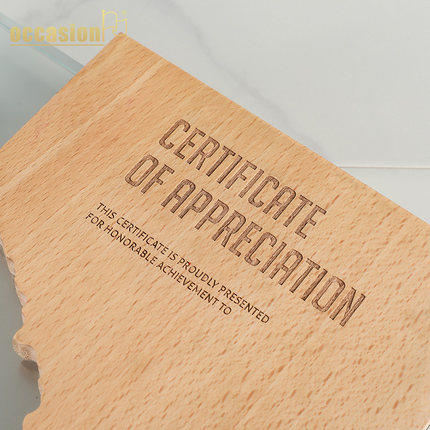 奖杯定制定做高档创意实木质奖牌比赛水晶奖品员工荣誉纪念品制作 商品图4