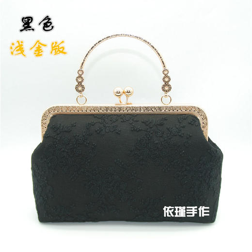 手作蕾丝手工旗袍汉服包 淑女复古手提斜挎包森系化妆包 商品图8